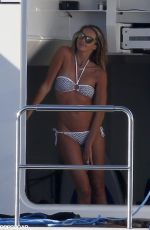 ELLE MACPHERSON in Bikini at a Yacht in Sardinia