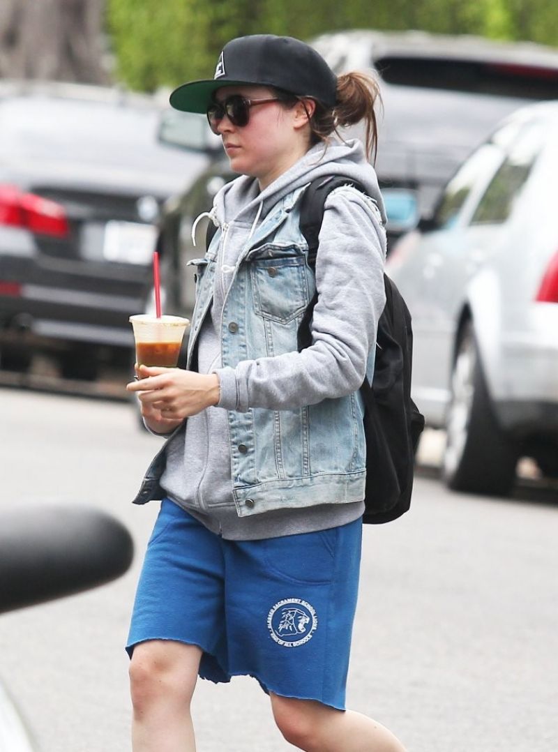 ELLEN PAGE Leaves a Gym in Los Angeles ELLEN PAGE Leaves a Gym in Los Angeles