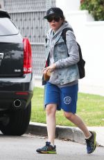 ELLEN PAGE Leaves a Gym in Los Angeles