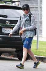 ELLEN PAGE Leaves a Gym in Los Angeles