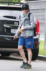 ELLEN PAGE Leaves a Gym in Los Angeles