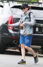 ELLEN PAGE Leaves a Gym in Los Angeles