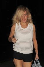 ELLIE GOULDING Arrives at Her Home in London