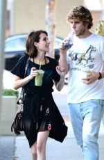 EMMA ROBERTS Heading to Rarth Bar in Los Angeles