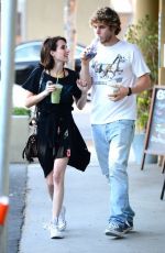 EMMA ROBERTS Heading to Rarth Bar in Los Angeles