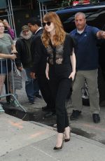 EMMA STONE Arrives at Daily Show with Jon Stewart in New York