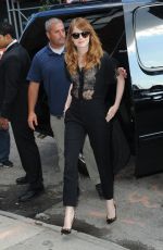 EMMA STONE Arrives at Daily Show with Jon Stewart in New York