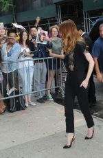 EMMA STONE Arrives at Daily Show with Jon Stewart in New York