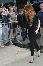EMMA STONE Arrives at Daily Show with Jon Stewart in New York