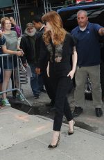 EMMA STONE Arrives at Daily Show with Jon Stewart in New York