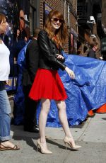 EMMA STONE at Late Show with David Letterman in New York
