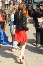EMMA STONE at Late Show with David Letterman in New York