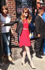 EMMA STONE at Late Show with David Letterman in New York