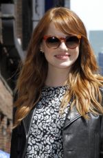 EMMA STONE at Late Show with David Letterman in New York