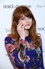 EMMA STONE at Magic in the Moonlight Premiere in New York