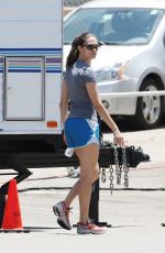 EMMY ROSSUM in Shorts Out and About in Los Angeles