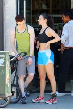 EMMY ROSSUM in Shorts Out and About in Los Angeles