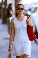 EMMY ROSSUM Leaves Kreation Juicery in Beverly Hills