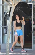 EMMY ROSSUM on the Set of Shameless in Los Angeles