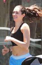 EMMY ROSSUM on the Set of Shameless in Los Angeles