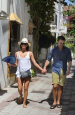 EVA LONGORIA and Jose Antonio Baston Out and About in Marbella