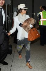 EVA LONGORIA Arrives at Los Angeles International Airport
