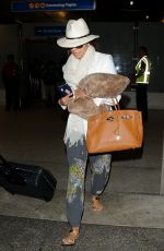 EVA LONGORIA Arrives at Los Angeles International Airport