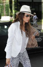 EVA LONGORIA Leaves Her Hotel in Marbella