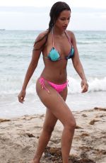 FANNY NEGUESHA in Bikini at a Beach in Miami