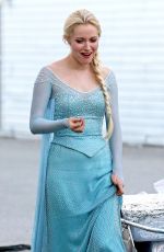 GEORGINA HAIG on the Set of Once Upon a Time in Richmond