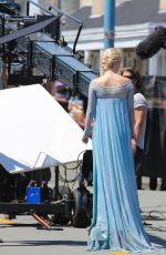 GEORGINA HAIG on the Set of Once Upon a Time in Richmond