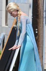 GEORGINA HAIG on the Set of Once Upon a Time in Richmond