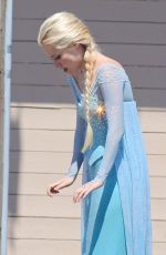 GEORGINA HAIG on the Set of Once Upon a Time in Richmond