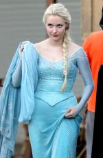 GEORGINA HAIG on the Set of Once Upon a Time in Richmond