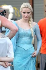 GEORGINA HAIG on the Set of Once Upon a Time in Richmond