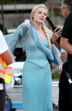 GEORGINA HAIG on the Set of Once Upon a Time in Richmond