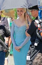 GEORGINA HAIG on the Set of Once Upon a Time in Richmond