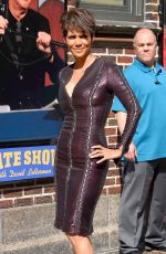 HALLE BERRY Arrives at Late Show with David Letterman