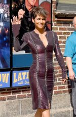 HALLE BERRY Arrives at Late Show with David Letterman