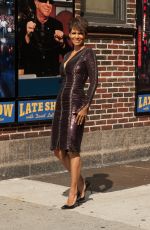 HALLE BERRY Arrives at Late Show with David Letterman