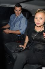HAYDEN PANETTIERE and Wladimir Klitchko Out for Dinner in London