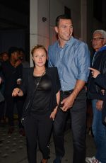 HAYDEN PANETTIERE and Wladimir Klitchko Out for Dinner in London