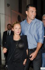 HAYDEN PANETTIERE and Wladimir Klitchko Out for Dinner in London