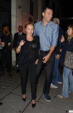 HAYDEN PANETTIERE and Wladimir Klitschko Out for Dinner in London