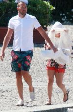 HAYDEN PANETTIERE Out and About in Portofino