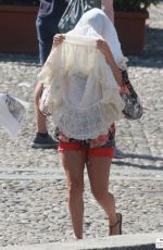 HAYDEN PANETTIERE Out and About in Portofino