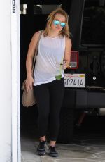 HILARY DUFF Arrives at a Gym in Los Angeles