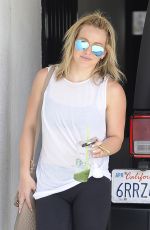 HILARY DUFF Arrives at a Gym in Los Angeles