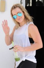 HILARY DUFF Arrives at a Gym in Los Angeles