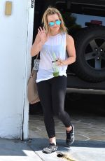 HILARY DUFF Arrives at a Gym in Los Angeles